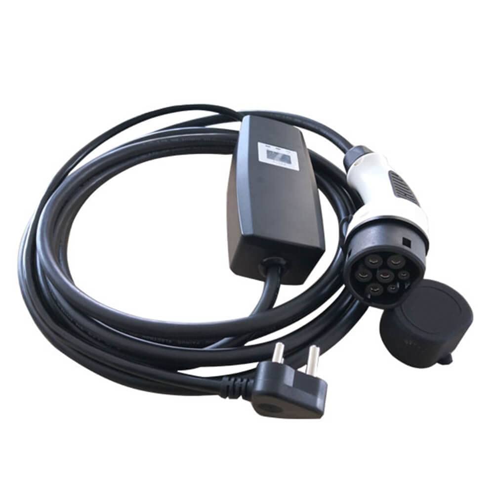 Elecbee Portable EV Charger Type 2 to South Africa Plug - 16A IEC 62196-2 Certified with 5Meter Cable | Fast Charging for Electric Cars at Home & Travel | Compatible with Tesla, BMW, Audi EVs