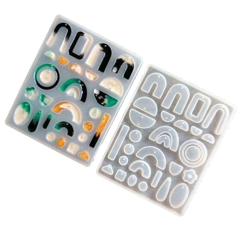CHENGBEI DIY Resin Earring Molds - Bohemian Drop Dangle Acrylic Jewelry Making Supplies for Handmade Epoxy Resin Earrings | Perfect for Crafting Unique Gifts, Party Favors & Boho Fashion Accessories