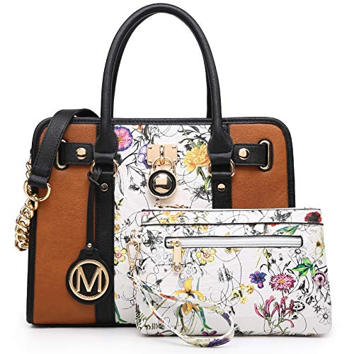 White Flower/Brown