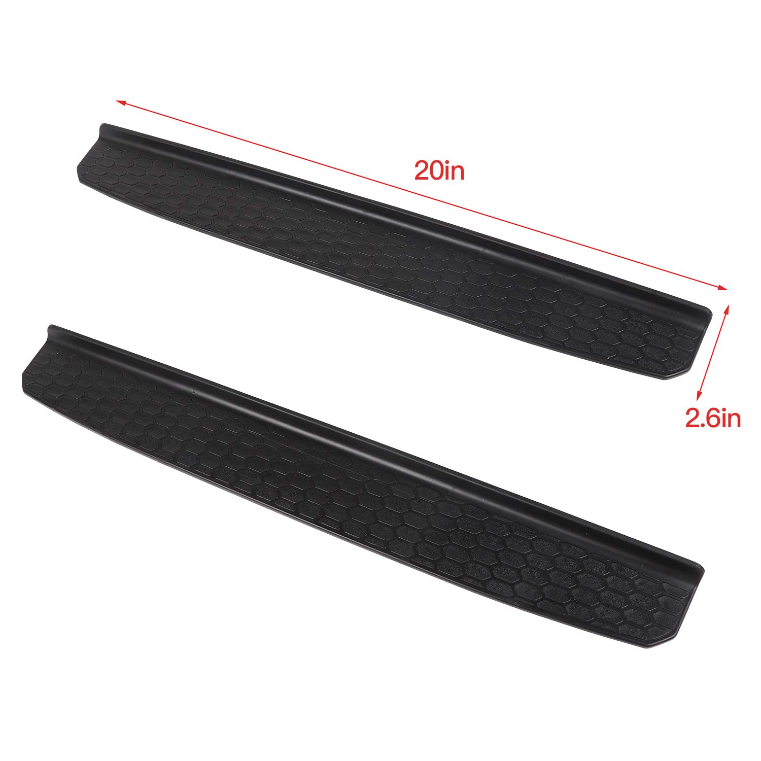 2018-2020 Jeep Wrangler JL & 2020 Jeep Gladiator JT 2-Door Stainless Steel Door Sill Guards - 2pc Scuff Plate Protector Set for Exterior Accessories | Off-Road Protection & Style Upgrade