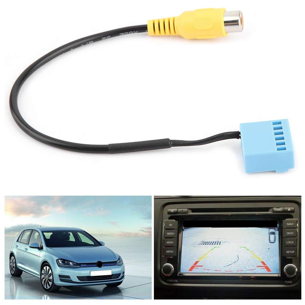 Original Rear Camera Cable, Car Rear View Camera Adapter Cable for VW Golf 5 6 MK5 MK6 B6 | Replacement Backup Camera Wiring Harness | Compatible with Volkswagen Vehicles | Perfect for DIY Installation & Car Upgrades