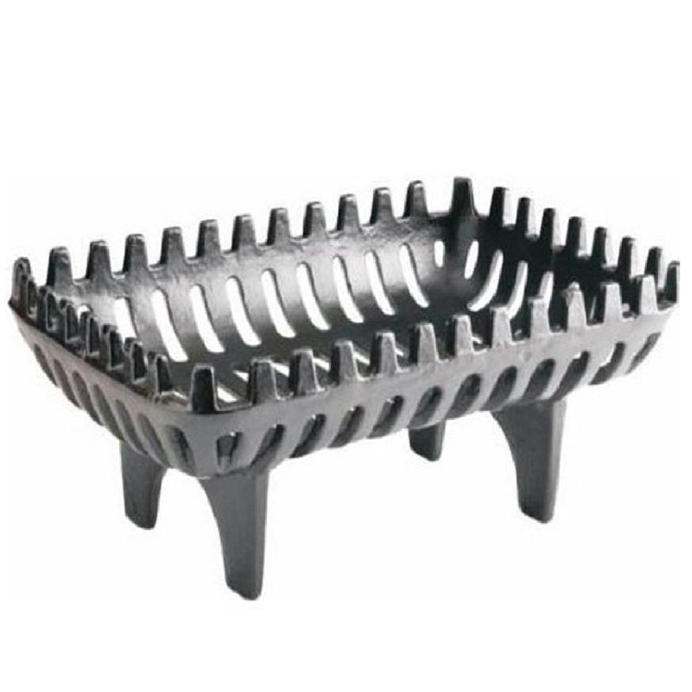 Heavy Duty Cast Iron Firewood Holder - Rustic Log Basket for Fireplace, Camping, and Outdoor Wood Storage