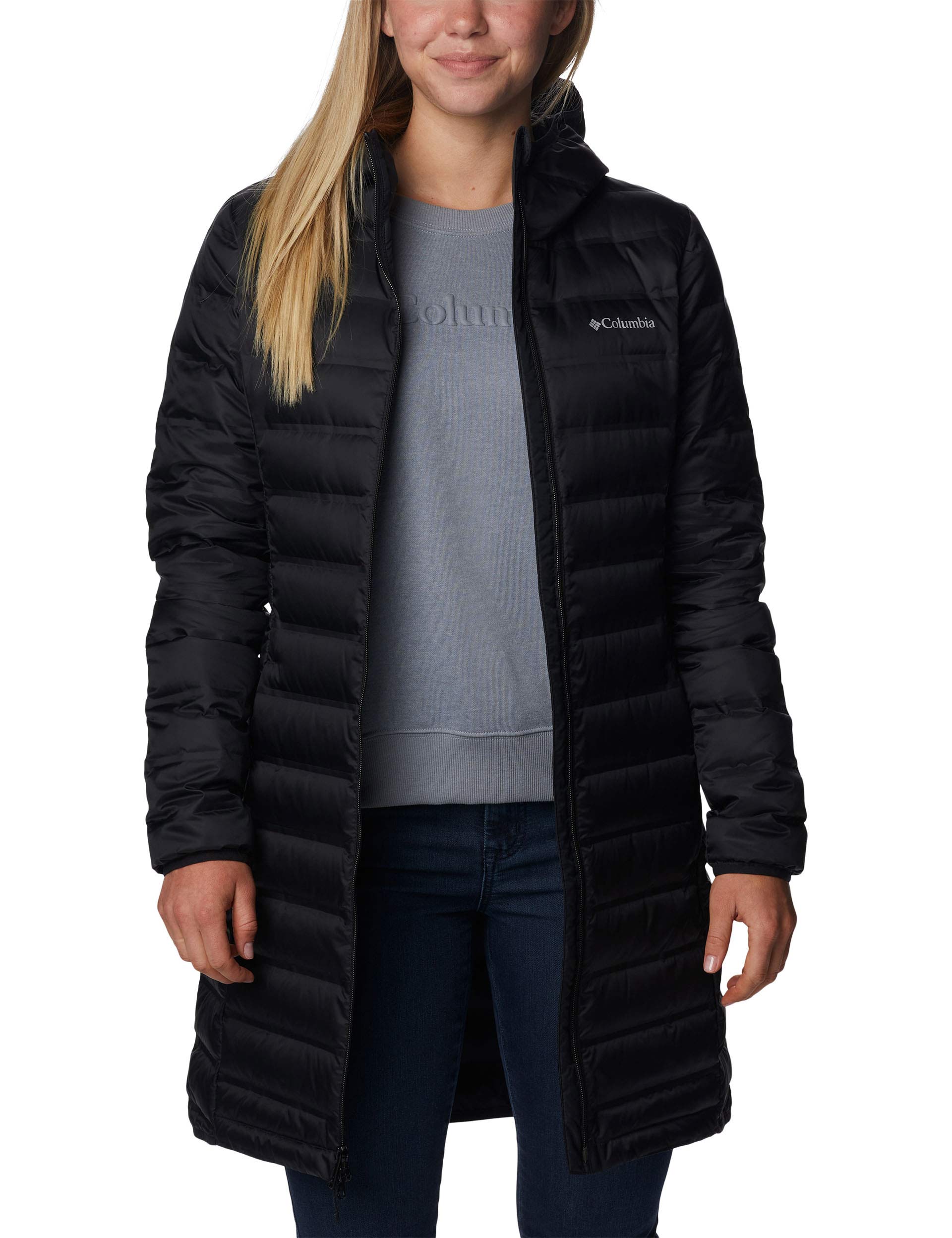 Lake 22 II Down Long Hooded Jacket for Men & Women - Waterproof Winter Coat with Hood, Warm Puffer Jacket for Cold Weather - Perfect for Hiking, Skiing & Outdoor Activities (Black)