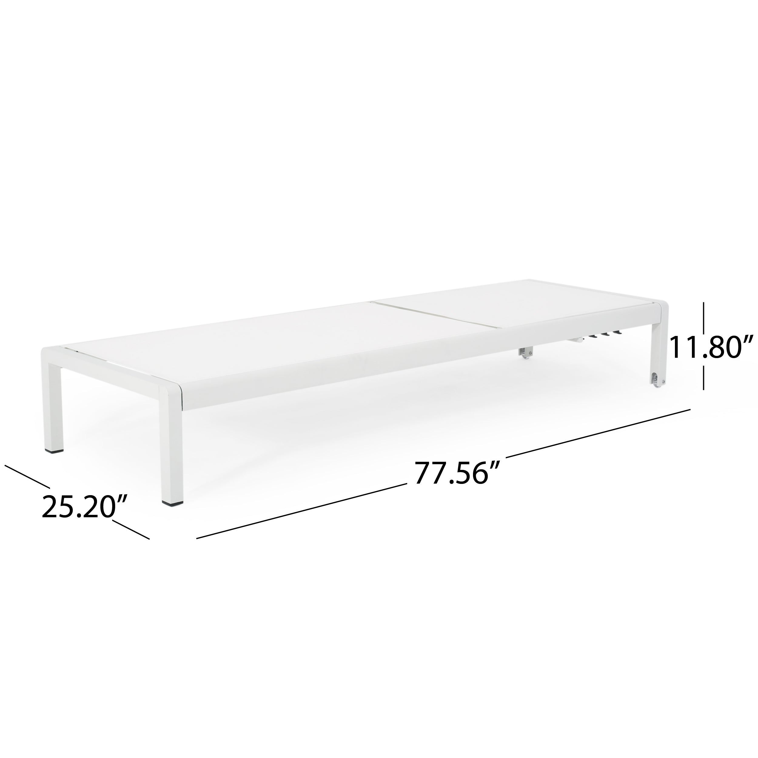 Cape Coral KD Chaise Lounge - Modern Outdoor Patio Furniture for Poolside Relaxation & Backyard Lounging