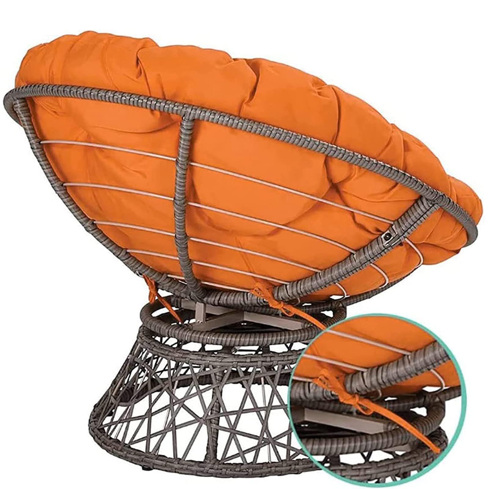 Premium Papasan Chair Cushion - Round Waterproof Outdoor Floor Pillow, Thick Hammock Swing Seat Pad for Hanging Basket Chairs | Perfect for Patio, Garden, and Indoor Relaxation