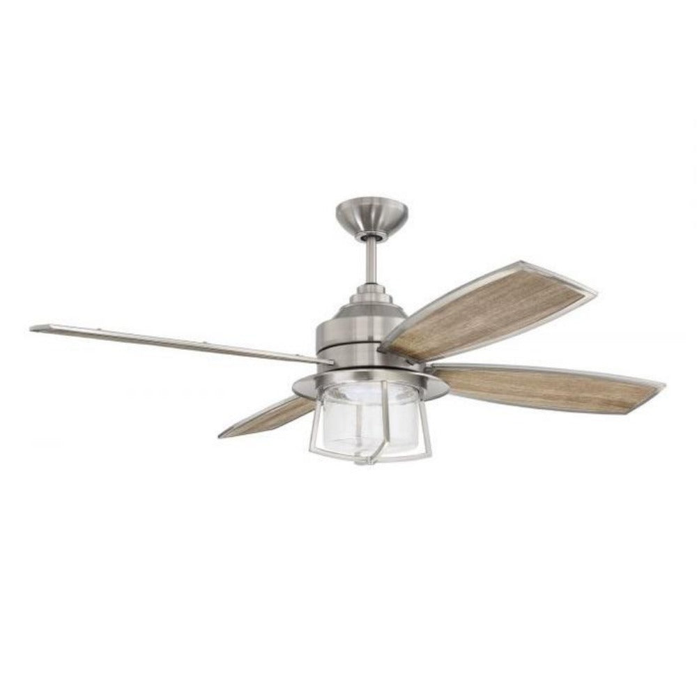 Marsha Ceiling Fan with Light - 52 Inch Modern Flush Mount Ceiling Fan - Remote Control, Reversible Motor, 3 Speeds - Perfect for Bedroom, Living Room, and Office