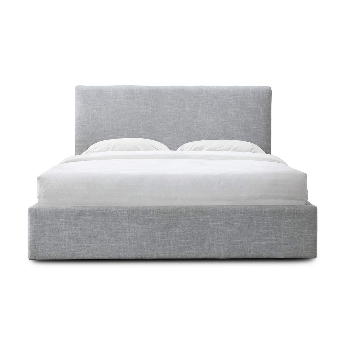 Premium Dane Fabric Double Bed - Queen Size Bed Frame with Sturdy Metal Legs for Modern Bedroom Decor | Perfect for Master Bedroom, Guest Room & Dormitory
