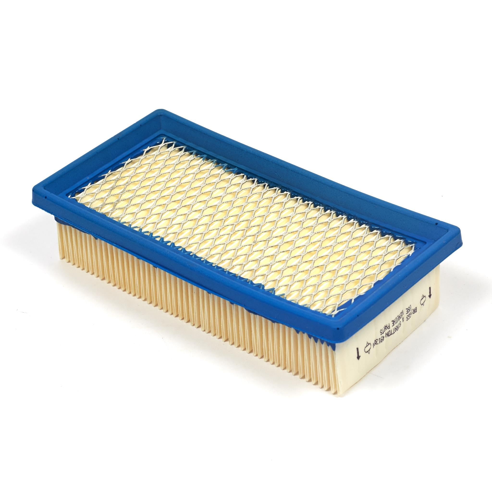 Briggs & Stratton 491384 Replacement Flat Air Filter Cartridge - Compatible with Lawn Mowers, Generators & Small Engines - Improves Engine Performance & Airflow