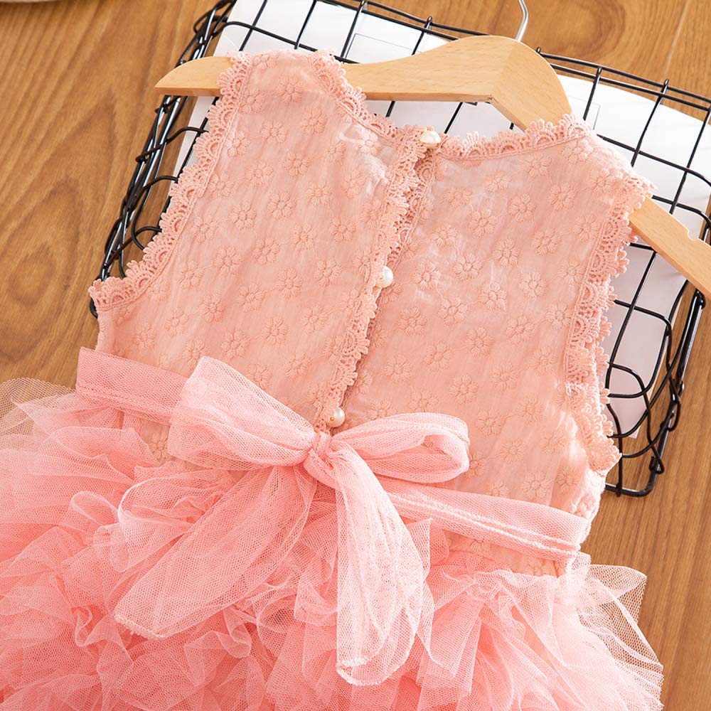 NNJXD Girls Tutu Dress with Tulle Ruffles - Flower Girl Dresses for Weddings, Birthday Parties & Special Occasions | Perfect for Pageants, Photo Shoots & Princess-Themed Events