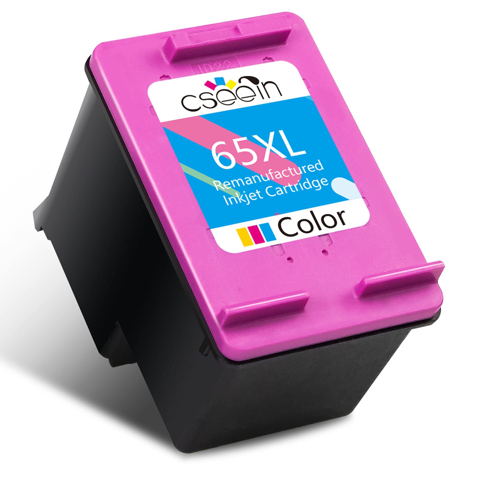 HP 65 XL Remanufactured Ink Cartridges - Compatible with Envy 5052/5055/5010/5012/5020/5030 & Deskjet 2600/2622/2652/3722/3755/3752/2635/2636/2655 - High-Quality Printer Ink Replacement for Home & Office Use
