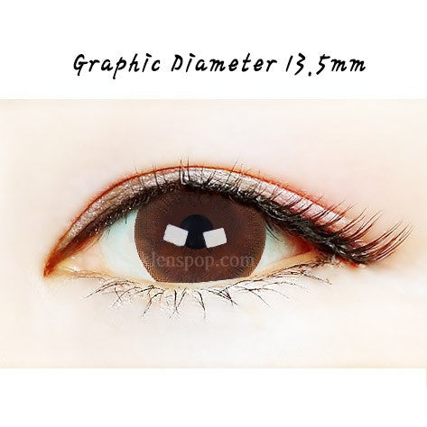 Adora Brown Monthly Circle Lenses (2 Pack) - Natural Eye Enlargement & Color Enhancement for Daily Wear, Cosplay, and Special Occasions