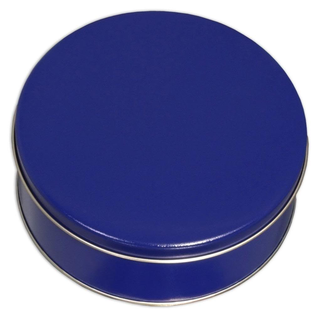 Premium Scott's Cakes Foil-Wrapped Solid Milk Chocolate Red Croquettes in Mini Blue Tin - Perfect for Gifts, Party Favors & Holiday Treats