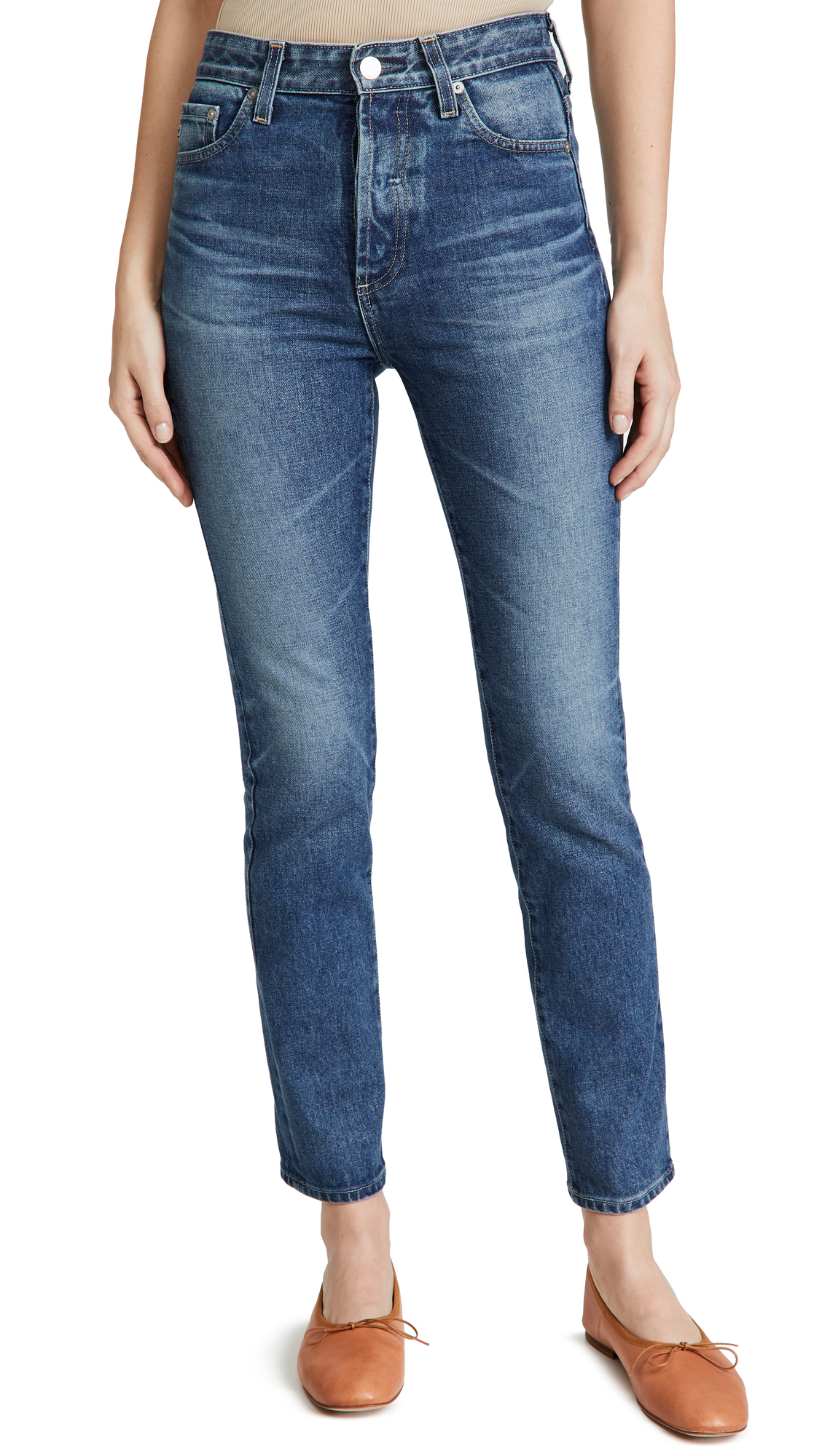 AG Adriano Goldschmied Women's Alexxis Slim Fit Stretch Denim Jeans - High Waist Skinny Jeans for Women, Perfect for Casual Wear, Office & Night Out