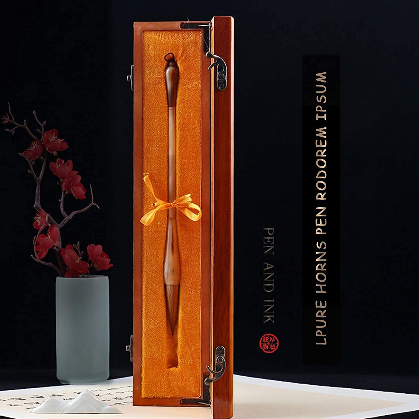 Premium Chinese Calligraphy Brush Set - Traditional Sumi Ink Brush Pens for Beginners & Artists | Perfect Gift for Calligraphy Enthusiasts | Ideal for Home Decoration, Zen Meditation & Asian Art Projects