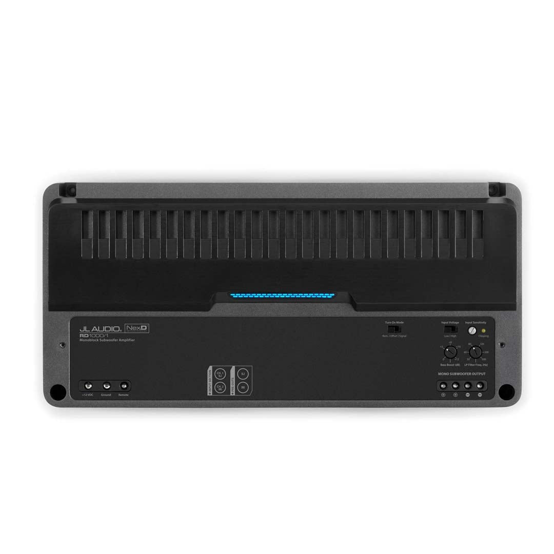 JL Audio RD1000/1 Class D Mono Amplifier - 1000W High Power Car Subwoofer Amp for Deep Bass | Perfect for Car Audio Systems & Truck Sound Upgrades