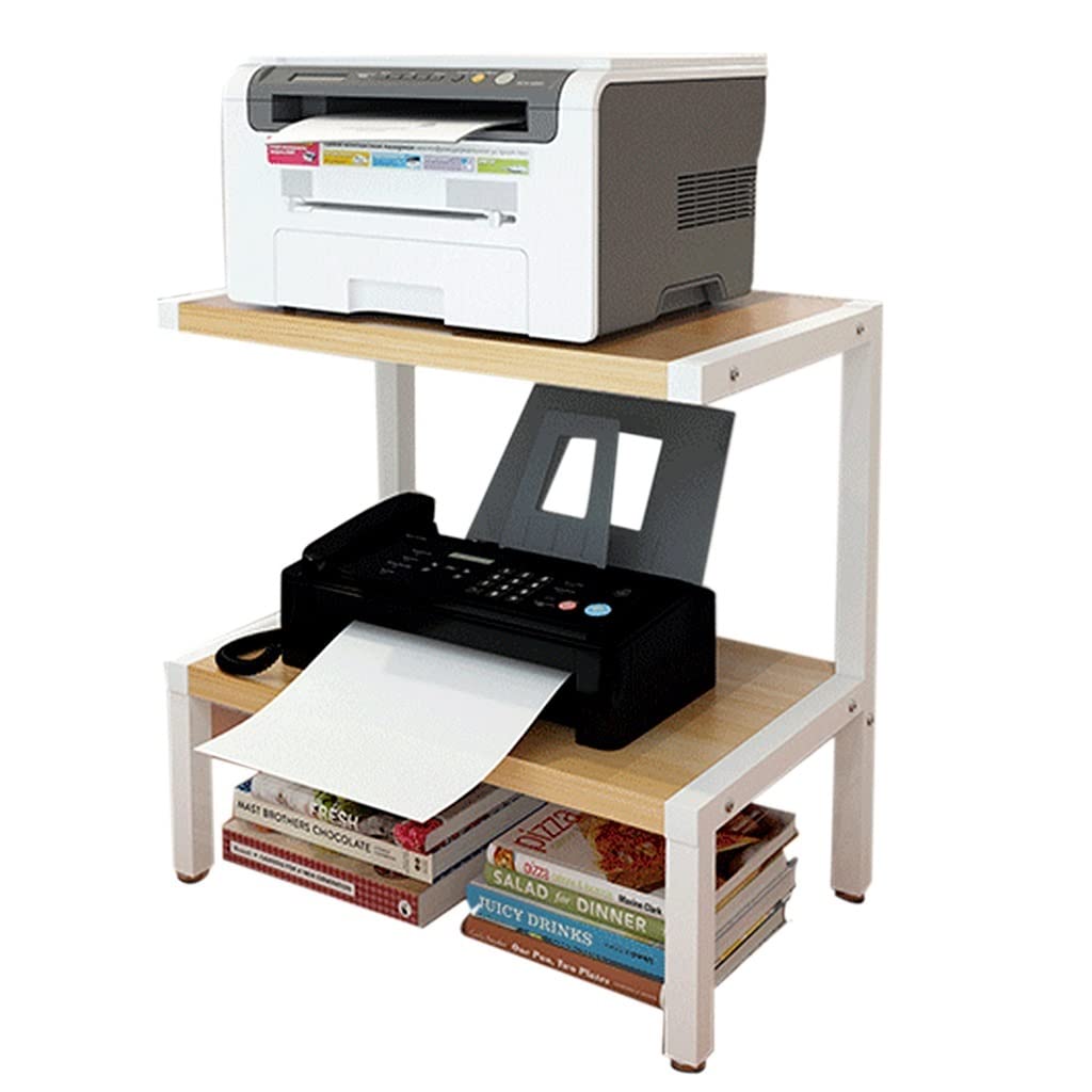 2-Tier Printer Shelf - Desktop Printer Storage Organizer with Multi-Function File Holder | Perfect for Home Office, Workspace & Printer Stand Accessories
