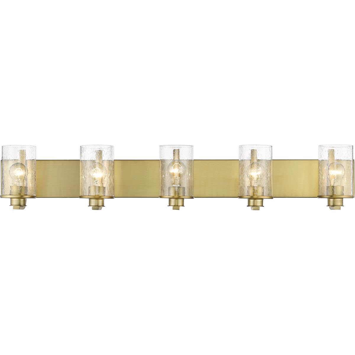 Z-Lite 5-Light Bathroom Vanity Light Fixture 492-5V-OBR - Modern Oil Rubbed Bronze Finish for Bathroom, Powder Room & Dressing Area Lighting