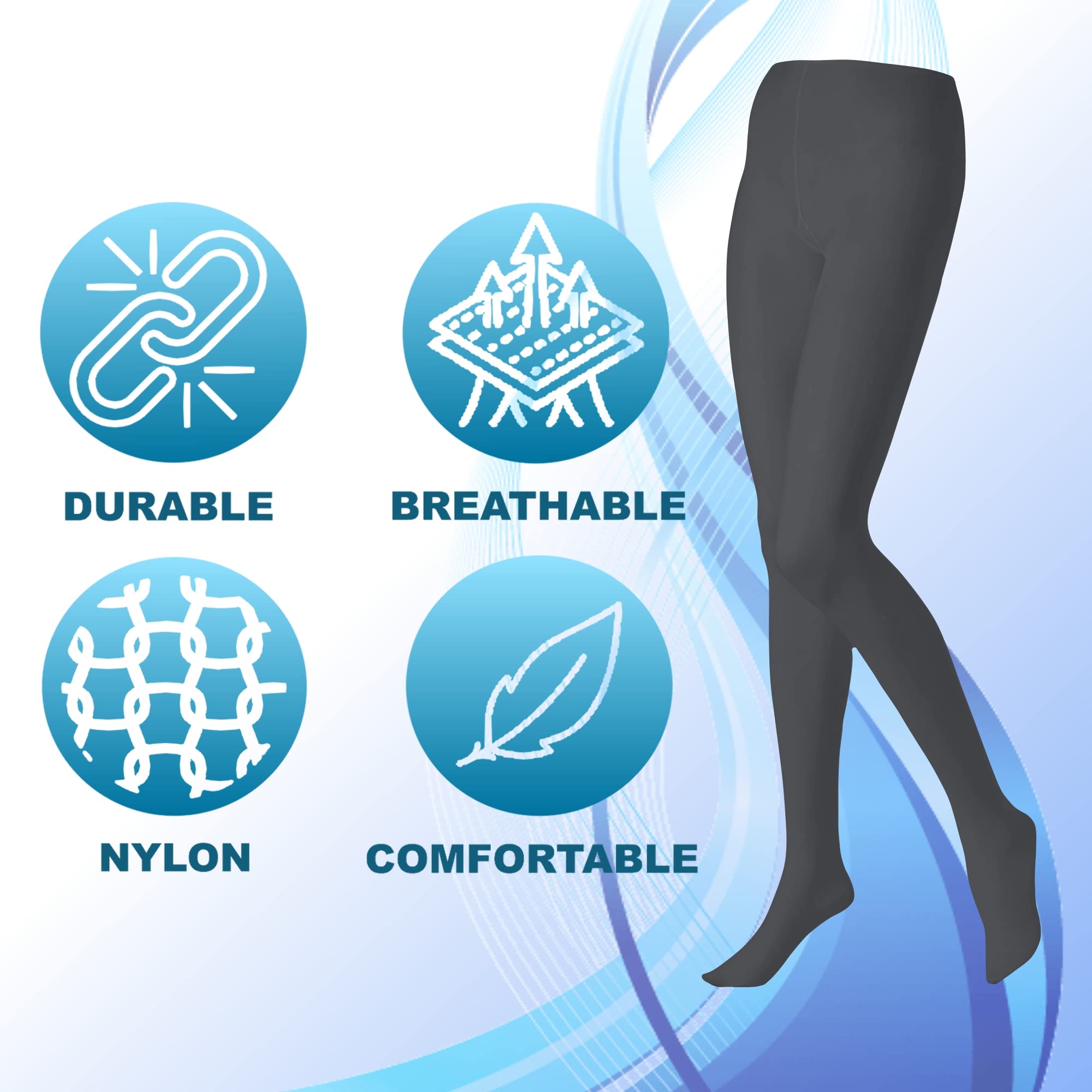 Butterfly EMEM Women's Plus Size Opaque Footed Tights - Queen Size, Comfortable & Stretchy Leggings for Work, Yoga, and Everyday Wear