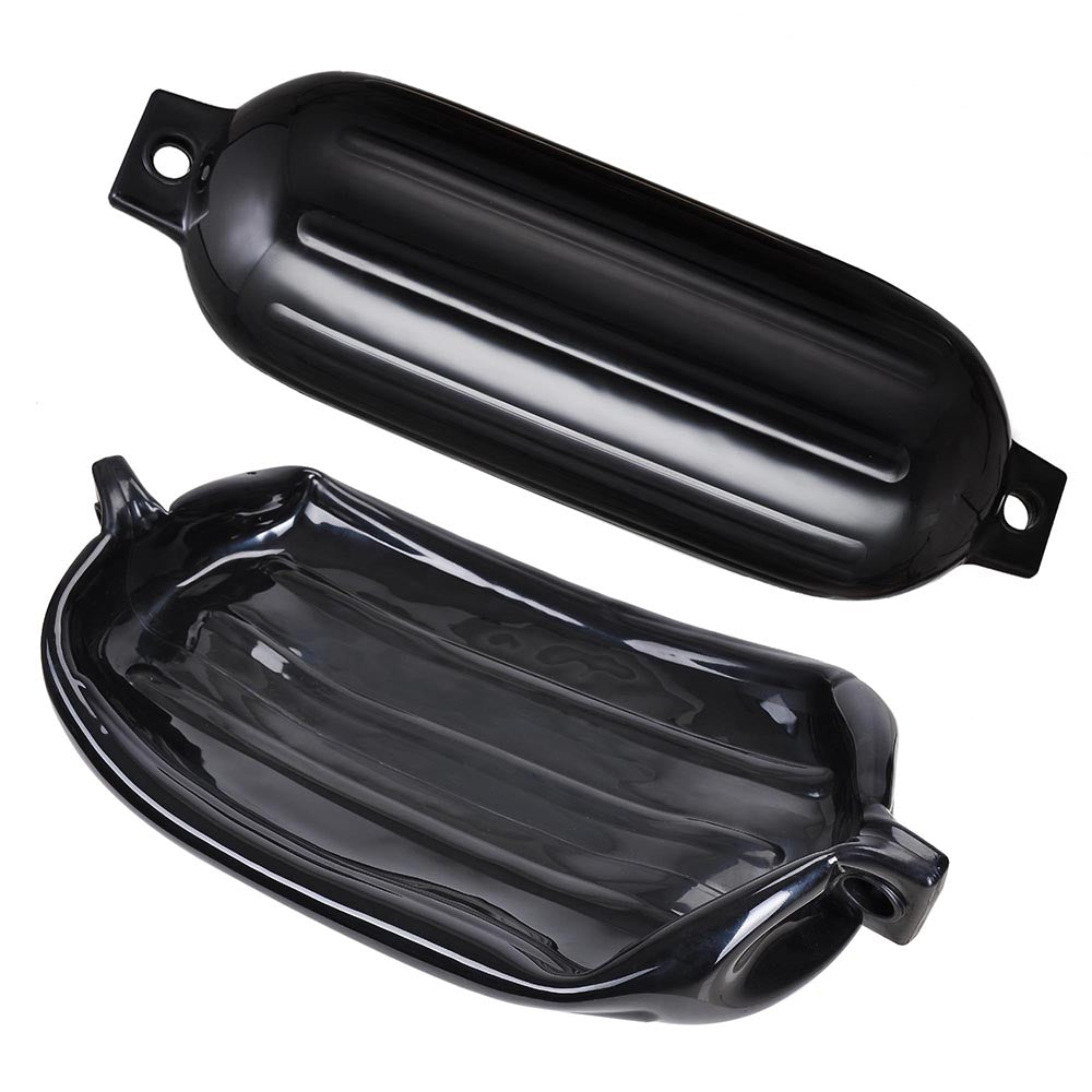 Premium 8x27 Boat Fenders with Twin Eyes - Heavy Duty Marine Dock Bumpers (4 Pack) - Perfect for Yachts, Sailboats, and Docking Protection