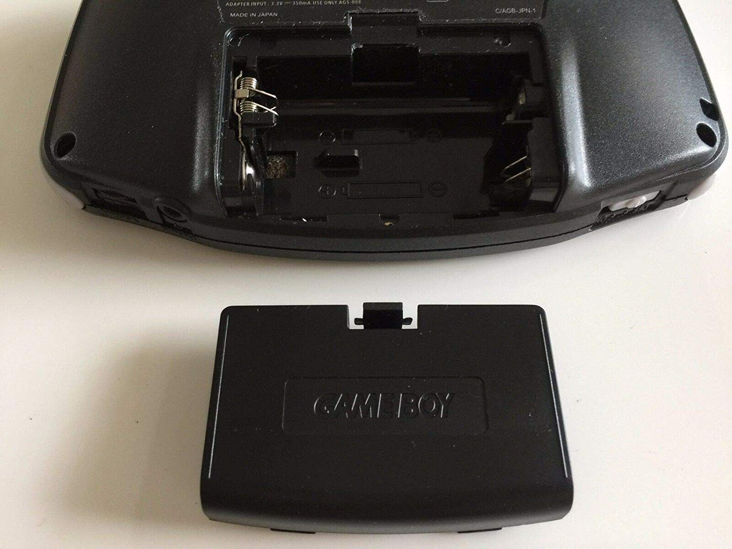 Original GBA Battery Cover Replacement - Black Back Door Lid for Game Boy Advance | Perfect for Repair & Retro Gaming Accessories