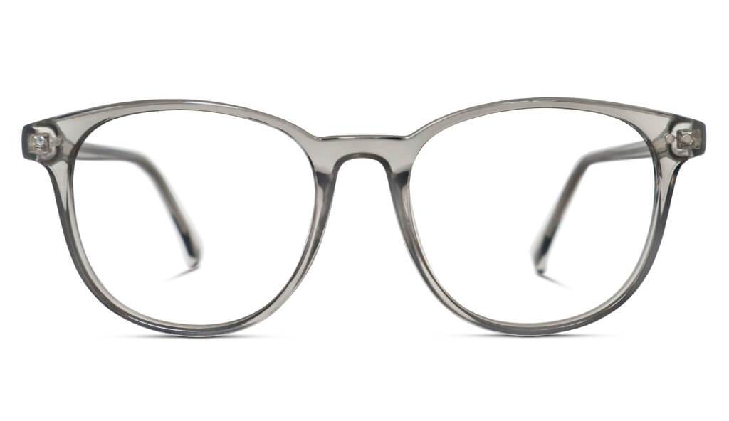 Blue Light Blocking Computer Glasses for Women & Men - ScreenTime Billie Anti Eyestrain Glasses in Pearl Grey with Prescription Lenses - Perfect for Office Work, Gaming & Digital Screen Use