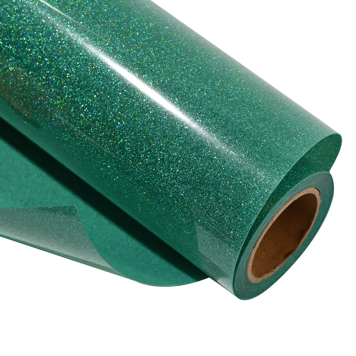 IRON-ON HTV Jade Green Glitter Vinyl Roll 12