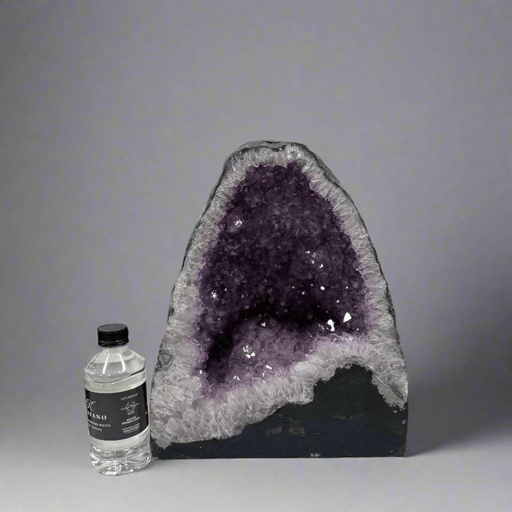Natural Amethyst Geode Cathedral from Brazil - 13 to 43 lbs - Large Healing Crystal Cluster for Home Decor, Meditation & Spiritual Gifts