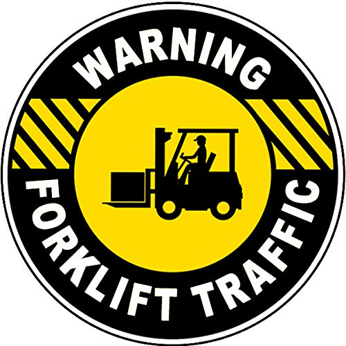 Vinyl Safety & Warning Stickers Bundle - Warehouse Signs, Forklift Traffic Floor Decals (3.5