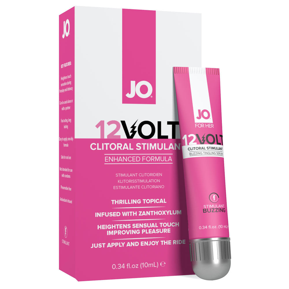 JO For Her 12V Warming & Tingling Clitoral Stimulant Oil - Enhance Intimacy & Pleasure for Couples & Solo Play