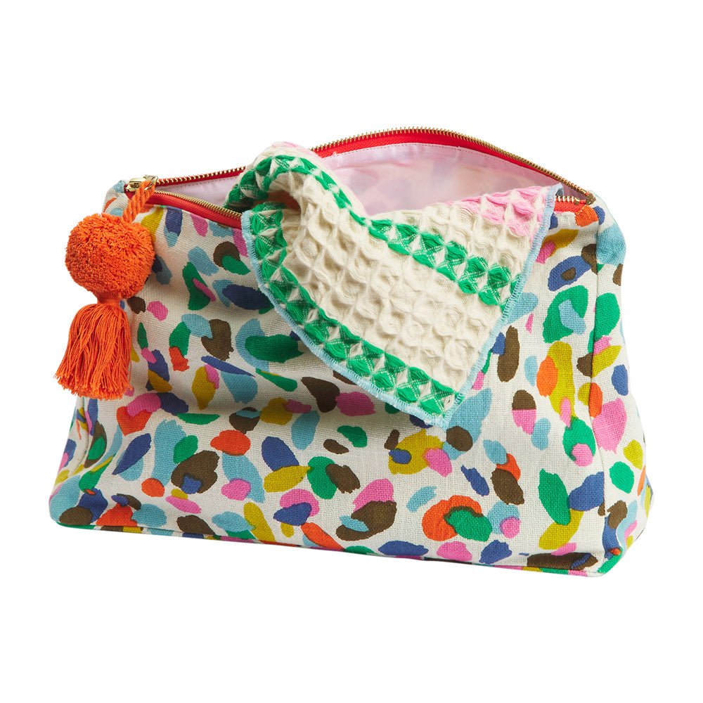 Stylish Solana Cosmetic Bag for Women - Waterproof Makeup Organizer with Multiple Pockets - Perfect for Travel, Gym & Everyday Use