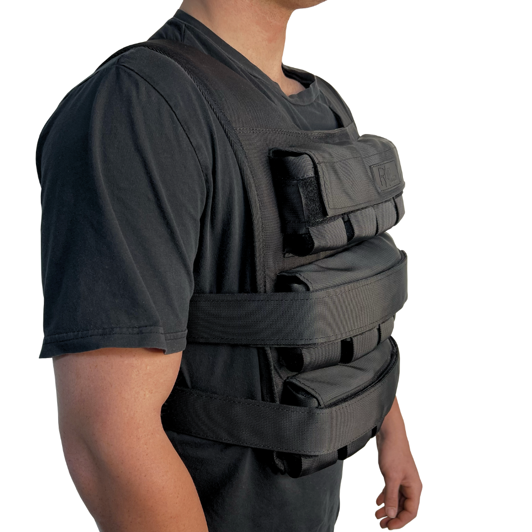 Premium 30kg Weighted Vest for Cross Training, Running & Strength Workouts - Adjustable for Men & Women - Ideal for Fitness, Endurance & Military Training