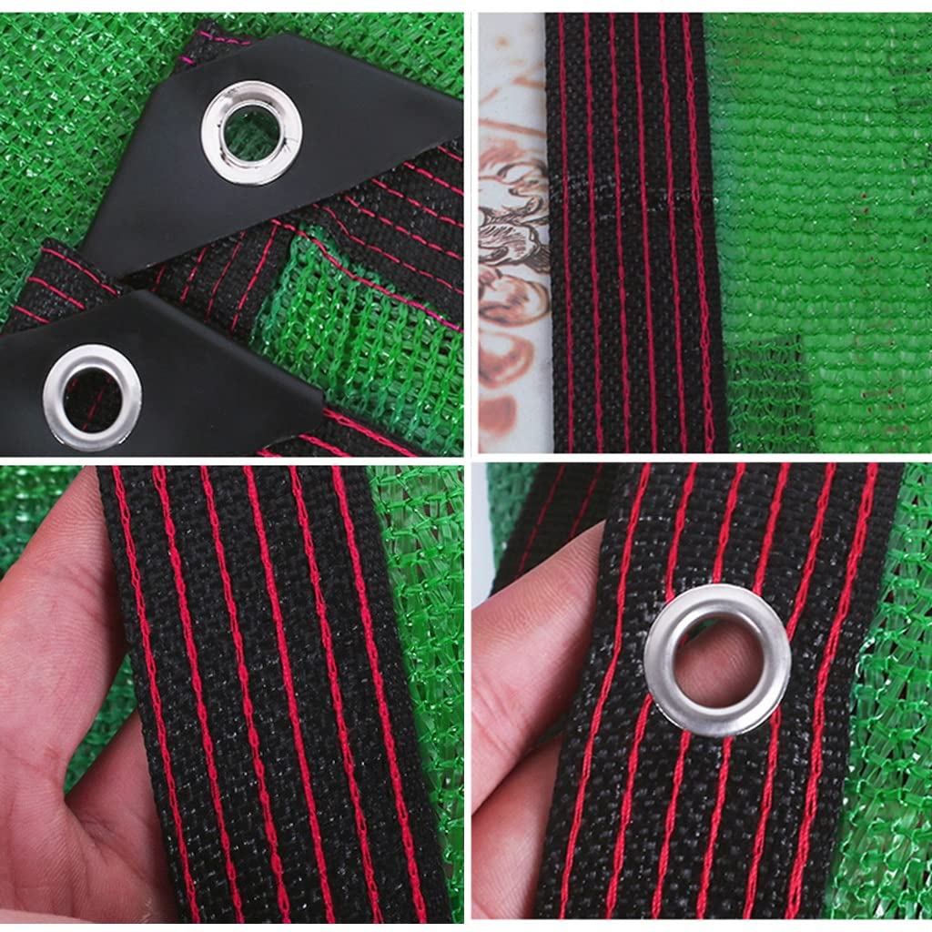 Premium Green Shade Cloth with Rustproof Grommets - 5m x 6m UV Blocking Mesh for Sun Protection | Ideal for Greenhouse, Garden Plants, Patio, Lawn & Outdoor Shade Solutions