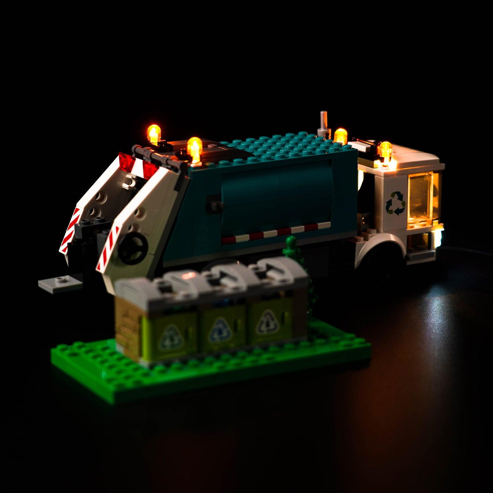 Best LED Light Kit for LEGO® City Recycling Truck 60386 - Compatible with LEGO Recycling Vehicle - DIY Lighting Upgrade for LEGO Models & Displays