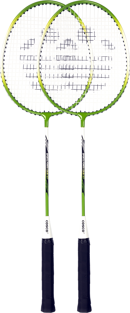 Premium COSCO CB 86 Badminton Rackets Set (2 Prestrung Rackets) - Professional Quality Made in India - Perfect for Indoor/Outdoor Play, Training & Competitive Matches