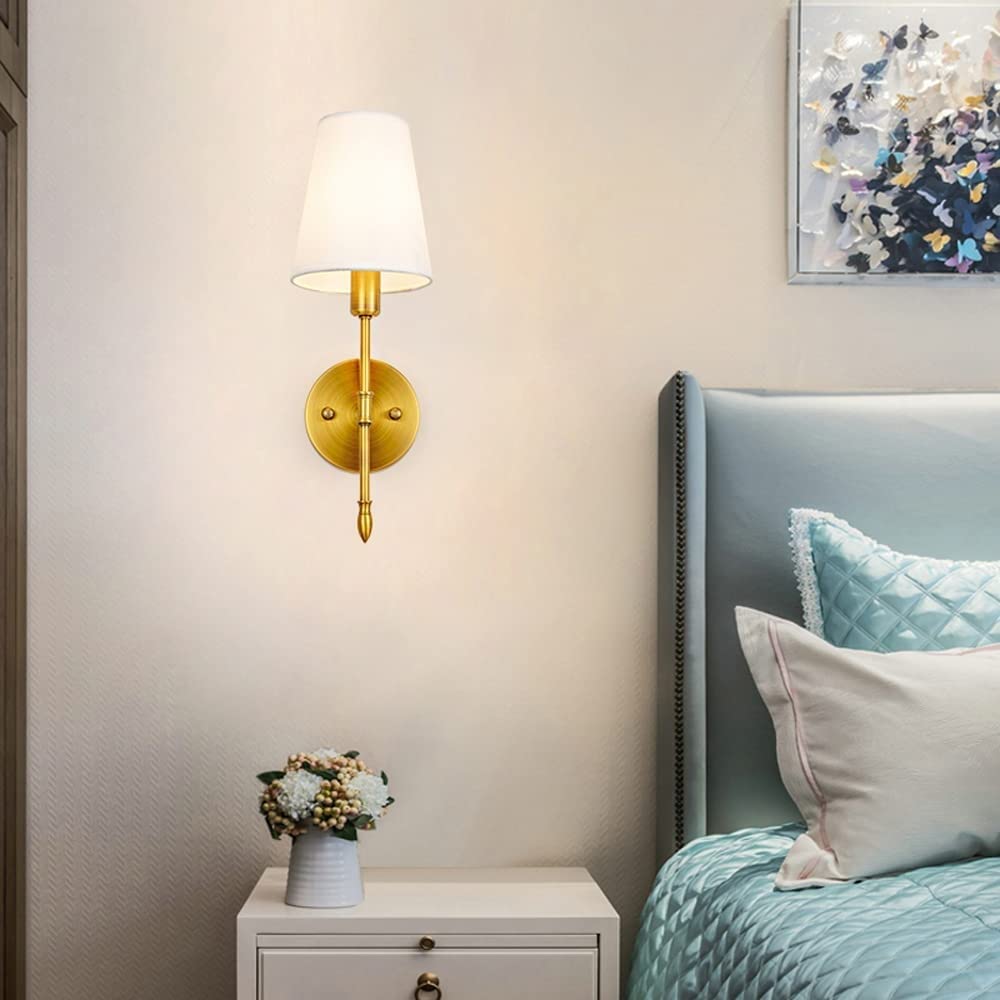 Battery Operated Wall Sconces - Dimmable LED Wall Lights with Remote Control, Set of 2, Easy to Install No Wiring Needed - Perfect for Bedroom, Living Room, Farmhouse Decor & TV Backlighting (Bronze Finish)