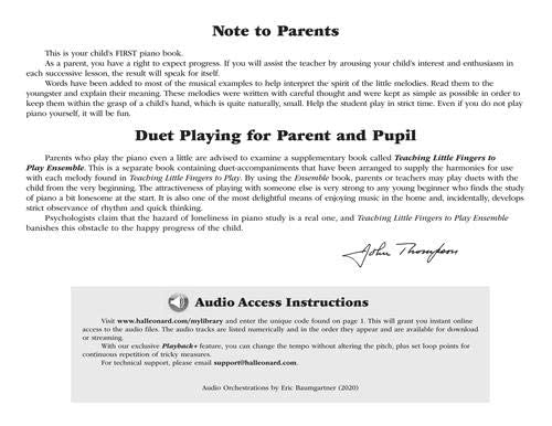 Teaching Little Fingers to Play - Beginner Piano Book with Audio CD | Perfect for Kids Music Lessons & Early Childhood Education