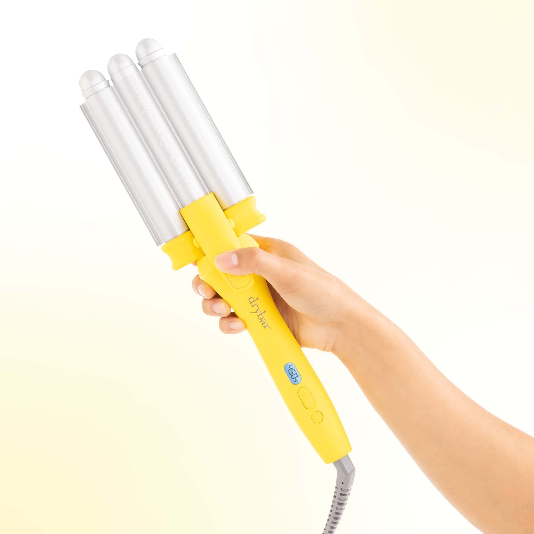 Drybar The Beach Bender Triple Barrel Waver - Professional Hair Styling Iron for Beach Waves & Loose Curls | Perfect for Home Use, Salons & Special Occasions