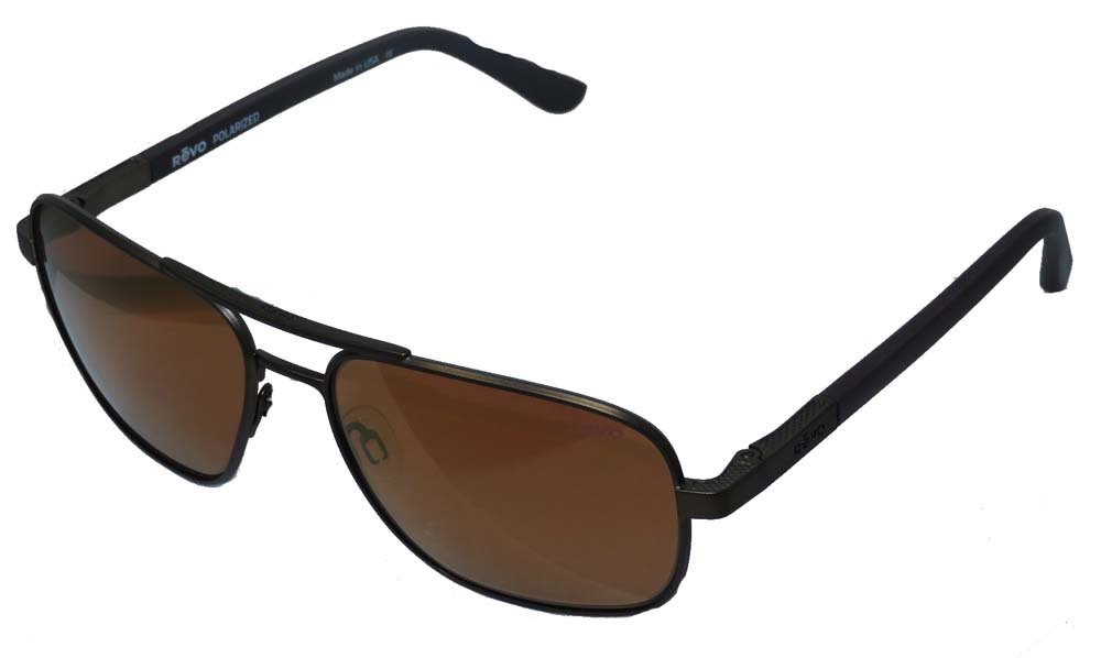 Revo Freeman Rectangular Sunglasses for Men & Women - UV Protection Polarized Lenses - Classic Retro Style - Perfect for Driving, Beach & Outdoor Activities