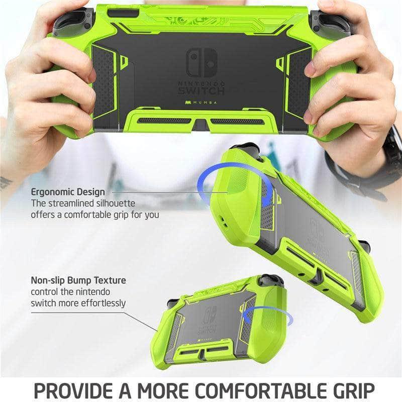Original Nintendo Switch MUMBA Blade Grip Protective Cover - Ergonomic Controller Case for Comfortable Gaming - Perfect for Travel, Home & Competitive Play