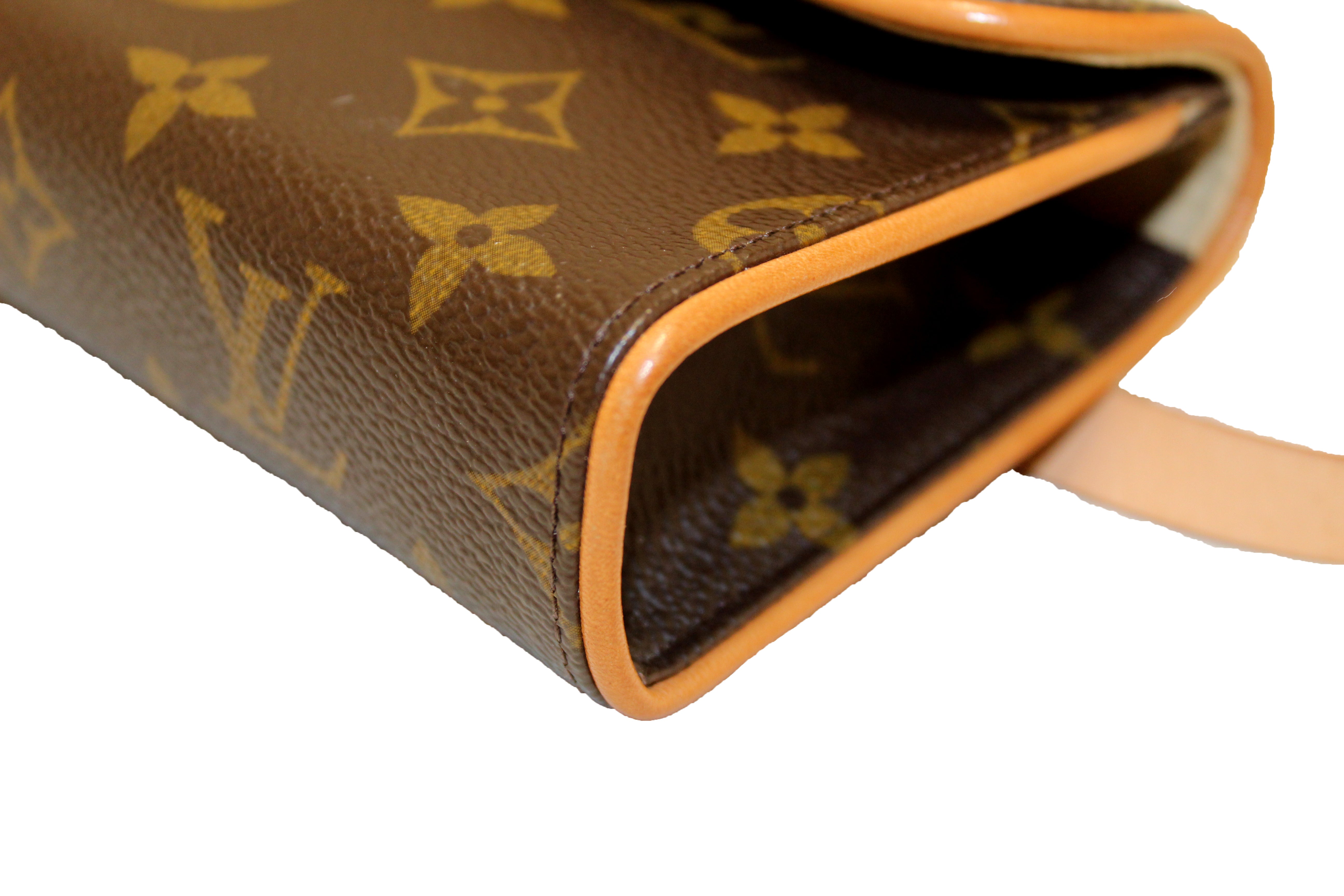 Authentic Louis Vuitton Monogram Canvas Pochette Florentine Handbag - Small Size Crossbody Bag for Women | Perfect for Date Night, Travel & Everyday Use