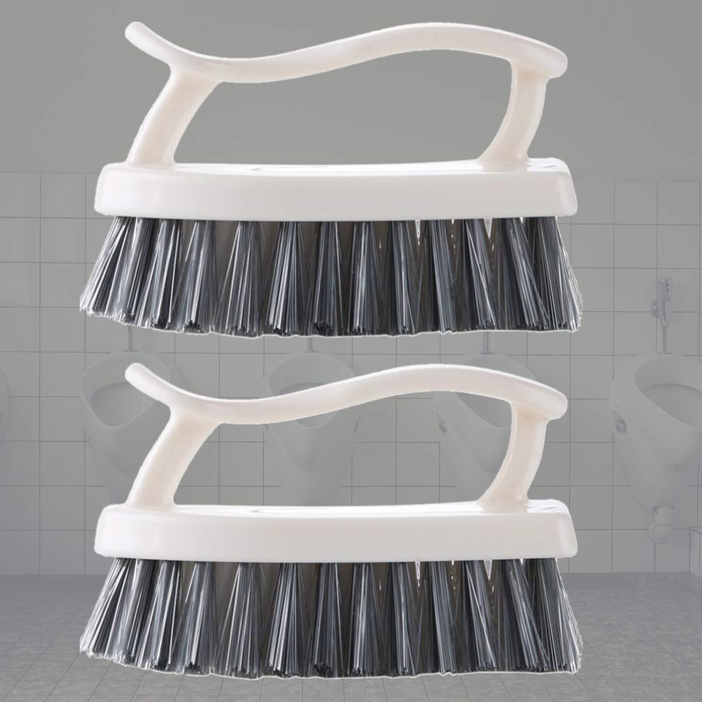 2-Pack Multi-Purpose Cleaning Brushes for Bathroom, Underwear, Clothes & Boots - Heavy Duty Plastic Scrub Brush for Household Cleaning, Laundry & Dry Clothes - Perfect for Kitchen, Bathroom & Outdoor Use