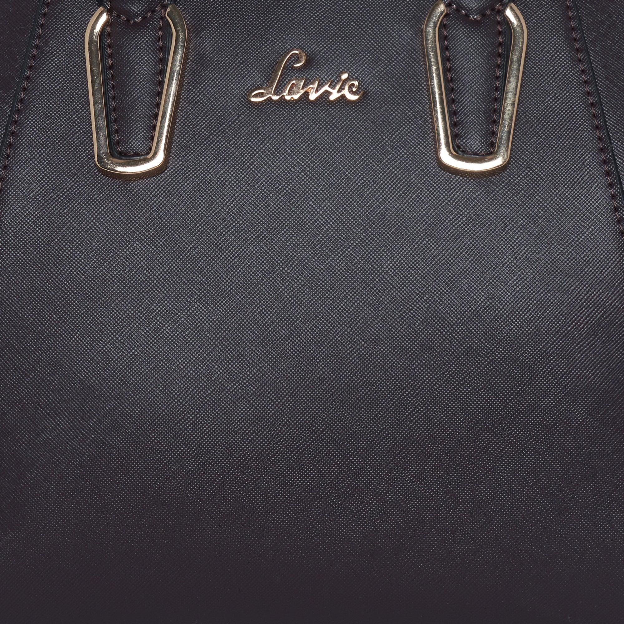 Lavie Pamela Women's Leather Satchel Handbag - Stylish Crossbody Shoulder Bag for Work, Travel & Everyday Use