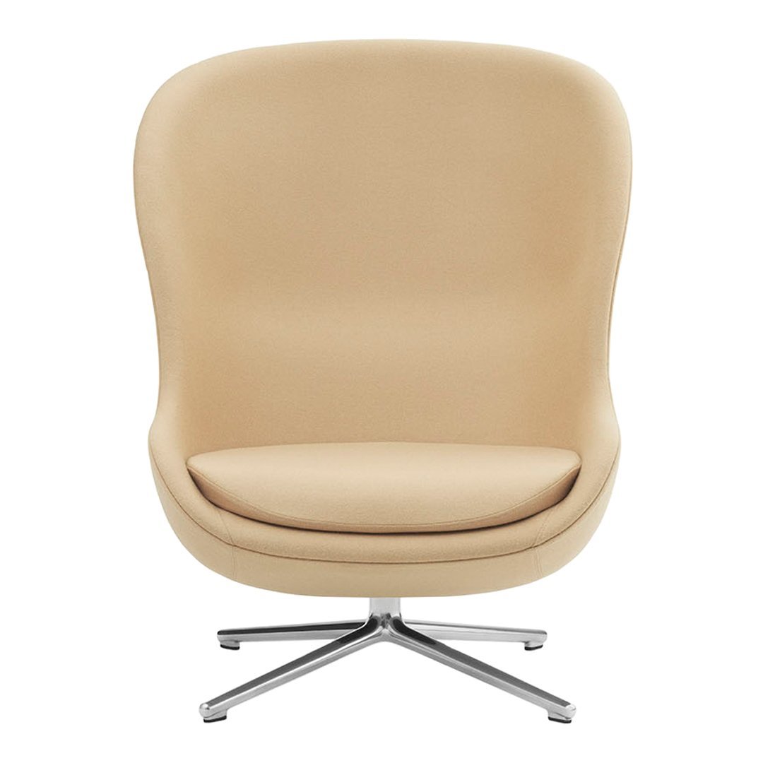 Premium Hyg Lounge Chair with 360° Swivel Base - Modern Accent Chair for Living Room, Bedroom or Office - Ergonomic Comfort for Relaxing & Reading