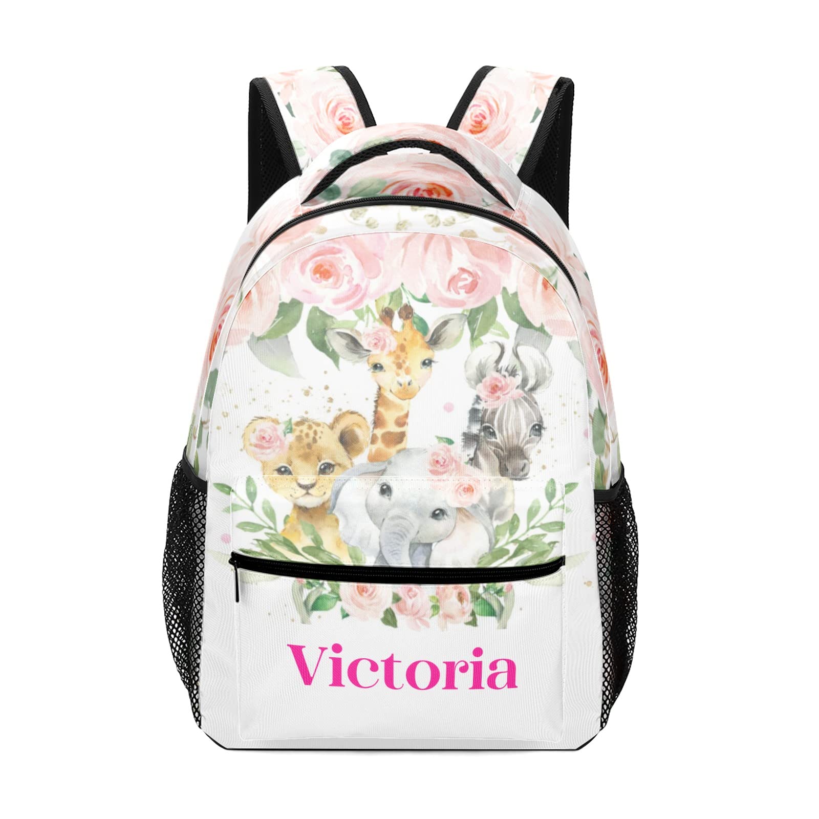 Custom Personalized Backpack with Name - Stylish Laptop Travel Hiking Daypack for Men, Women & Teens | Floral, Boho & Animal Designs | Perfect Gift for School, Work & Outdoor Adventures