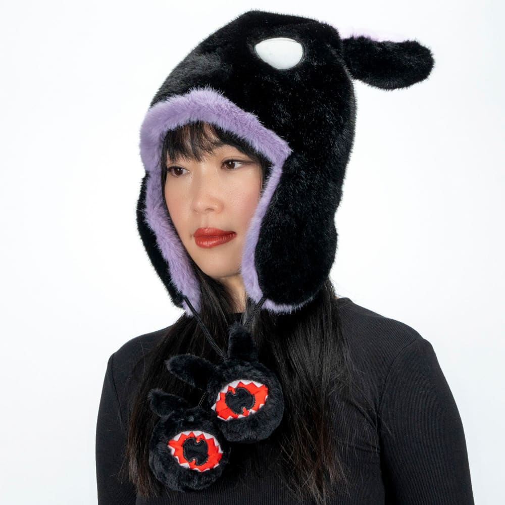 Scoodie Dreadful Rabbit Ear Flap Hat for Sleep Paralysis - Warm Winter Beanie with Ears for Women & Men, Perfect for Cold Weather, Cosplay, and Halloween Costumes