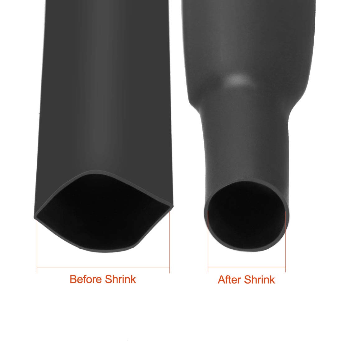 uxcell 8mm Heat Shrink Tubing - 12.5mm Flat Width, 2:1 Ratio, 5m Blue Cable Sleeve for Wire Insulation & Protection - Perfect for Electrical Repairs, DIY Projects & Automotive Wiring