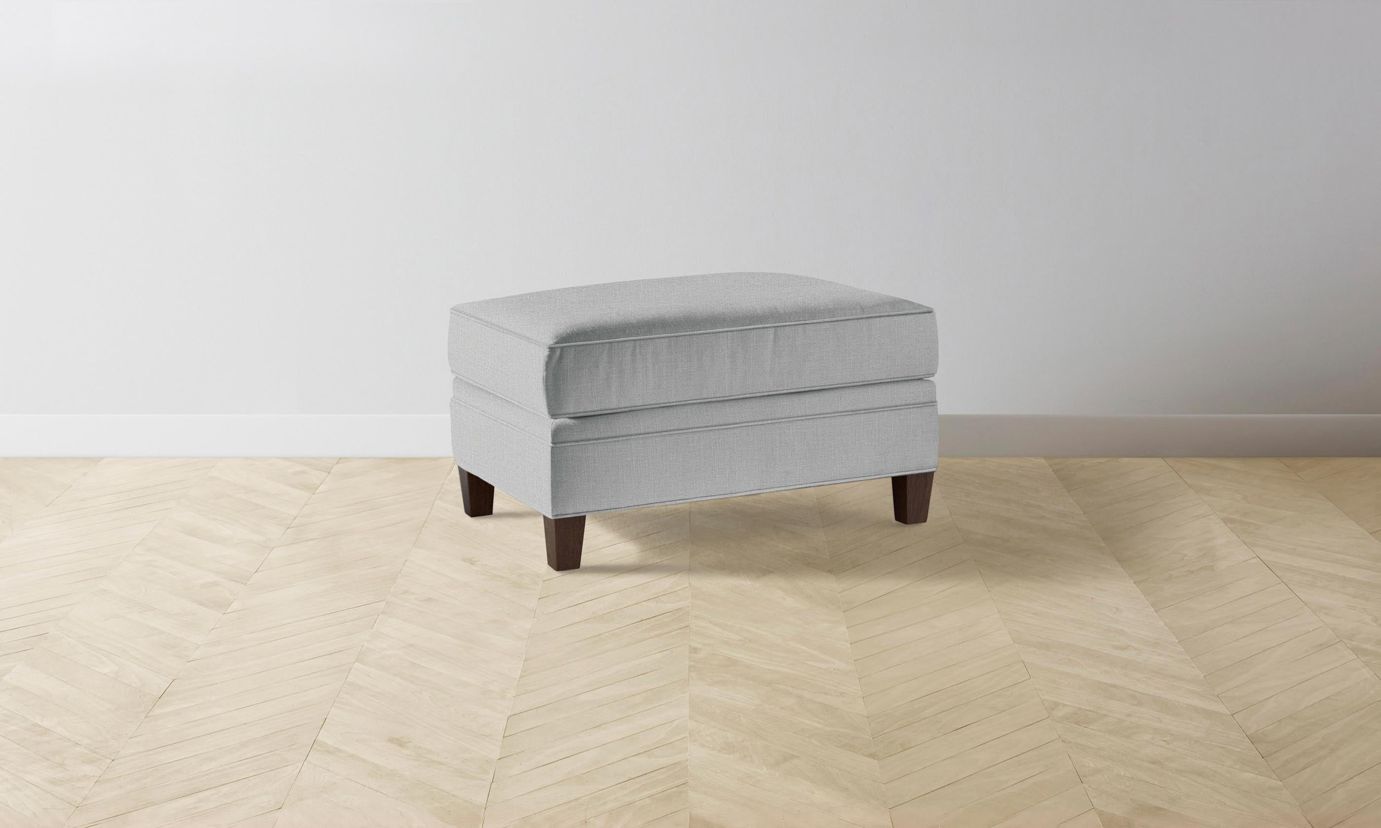 Carmine Ottoman - Performance Linen Weave Cloud Sofa | Modern Living Room Furniture for Small Spaces | Perfect for Apartments, Dorms & Cozy Home Decor