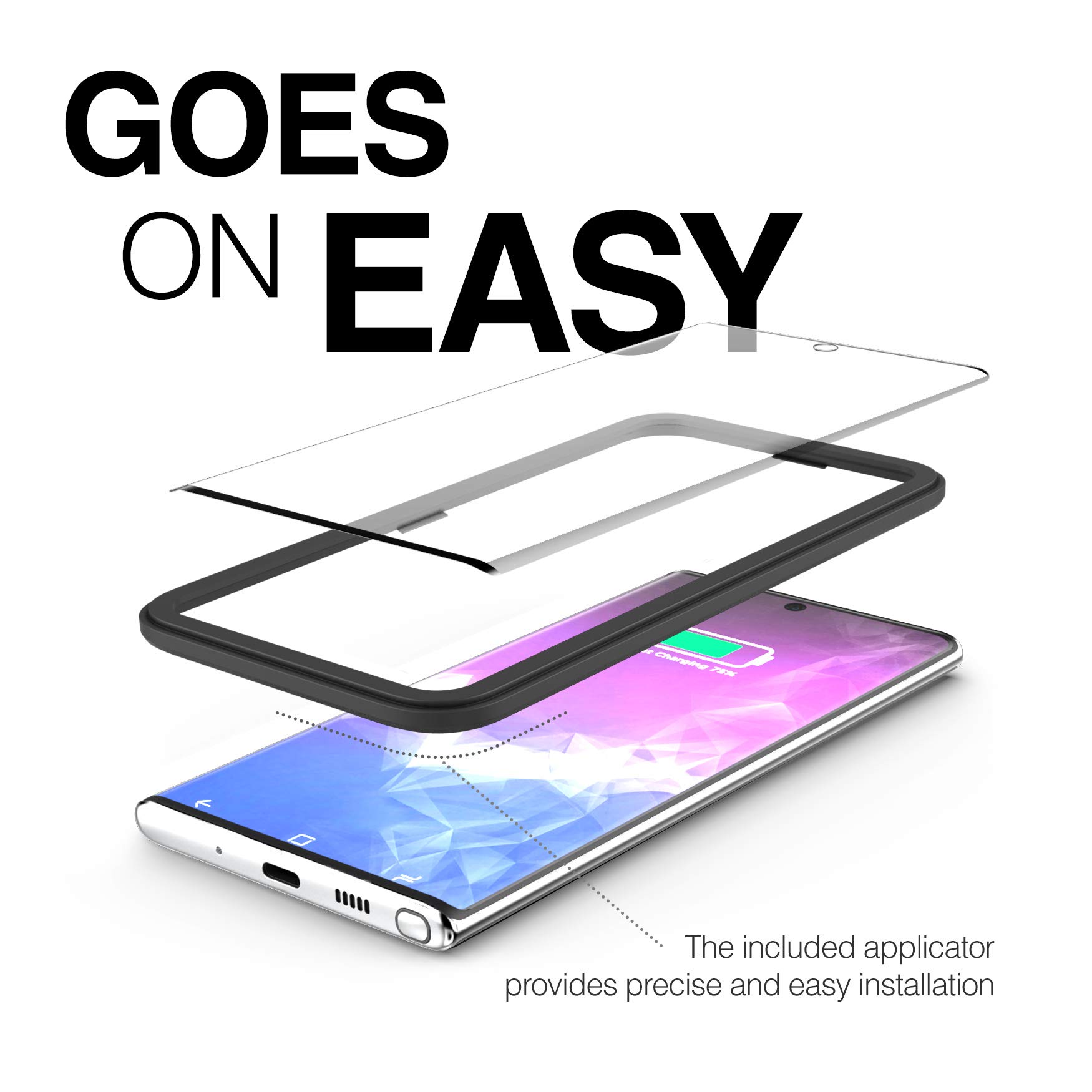 MagGlass Samsung Galaxy S20 Tempered Glass Screen Protector - HD Clear, Anti-Bubble, Scratch Resistant with In-Screen Fingerprint Sensor Support | Case Compatible Display Guard for Daily Protection & Gaming