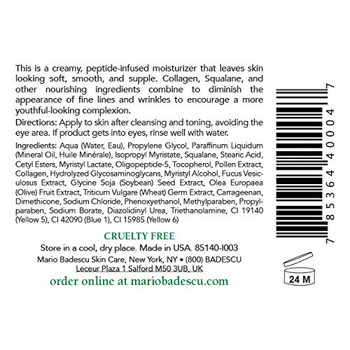 Mario Badescu Cellufirm Face Moisturizer for Women & Men - Peptide & Collagen-Infused Facial Cream for Dry, Sensitive & Combination Skin - 2 Fl Oz - Daily Hydration & Anti-Aging Skincare Routine