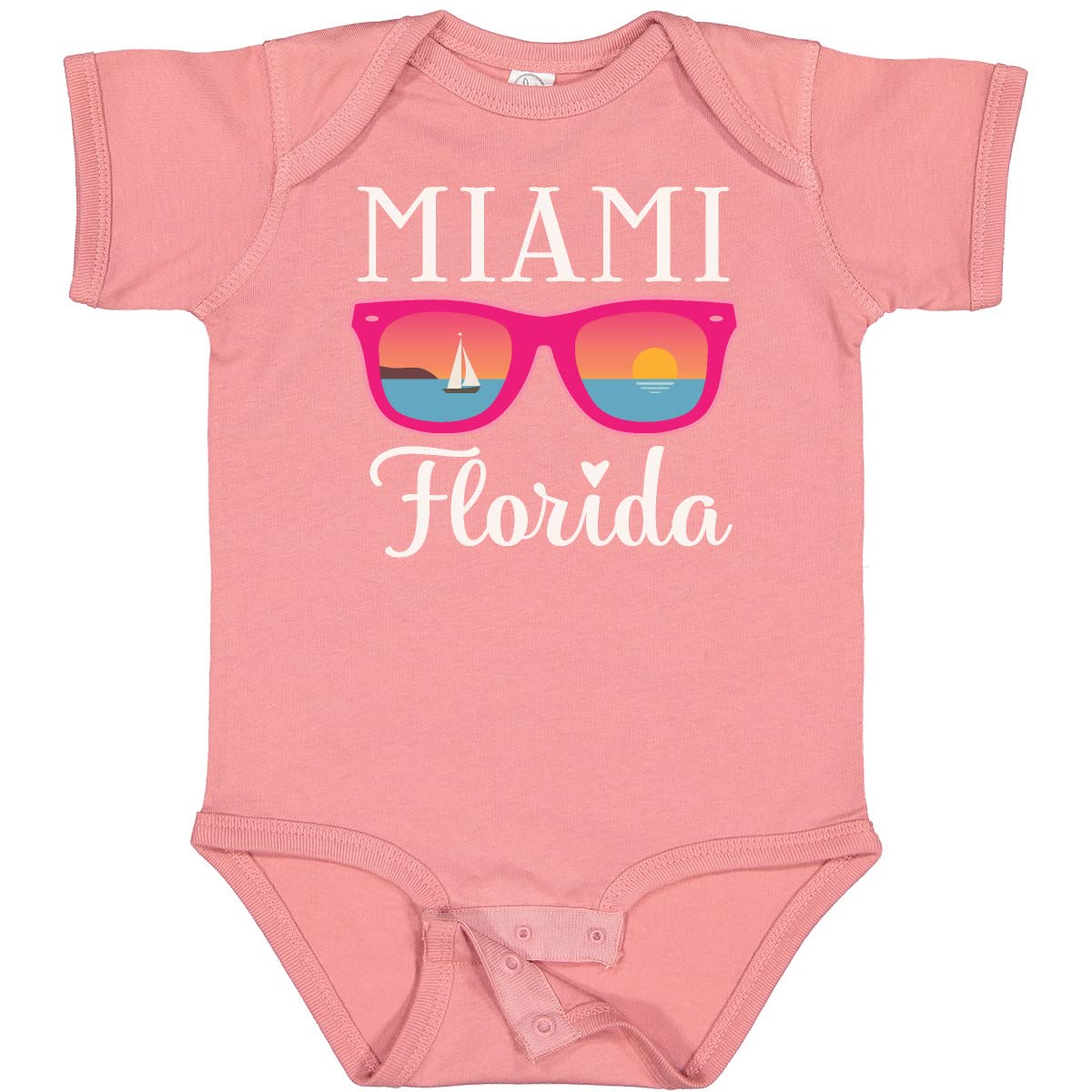 Inktastic Miami Florida Vacation Beach Trip Baby Bodysuit - Cute Florida-Themed Onesie for Infants & Toddlers - Perfect for Beach Trips, Family Vacations & Photo Shoots